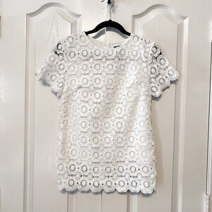 Woman’s Lace Off White Top Size S